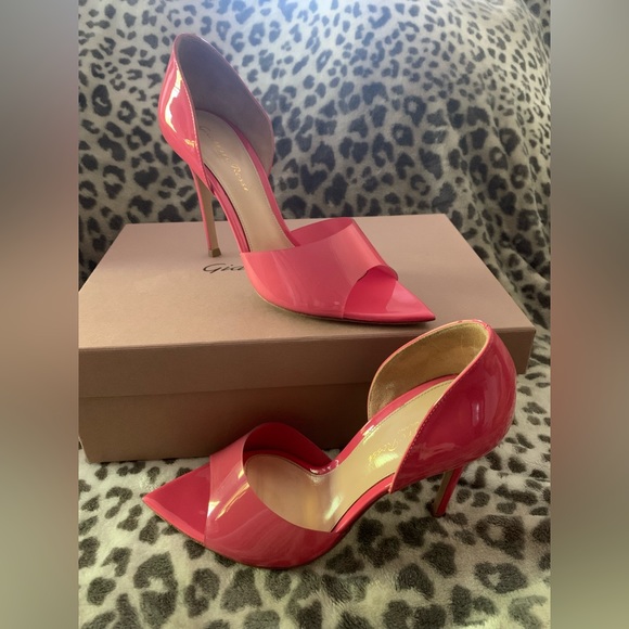 GIANVITO ROSSI Bree Pexi Peep-toe d’Orsay Pumps - Picture 3 of 4